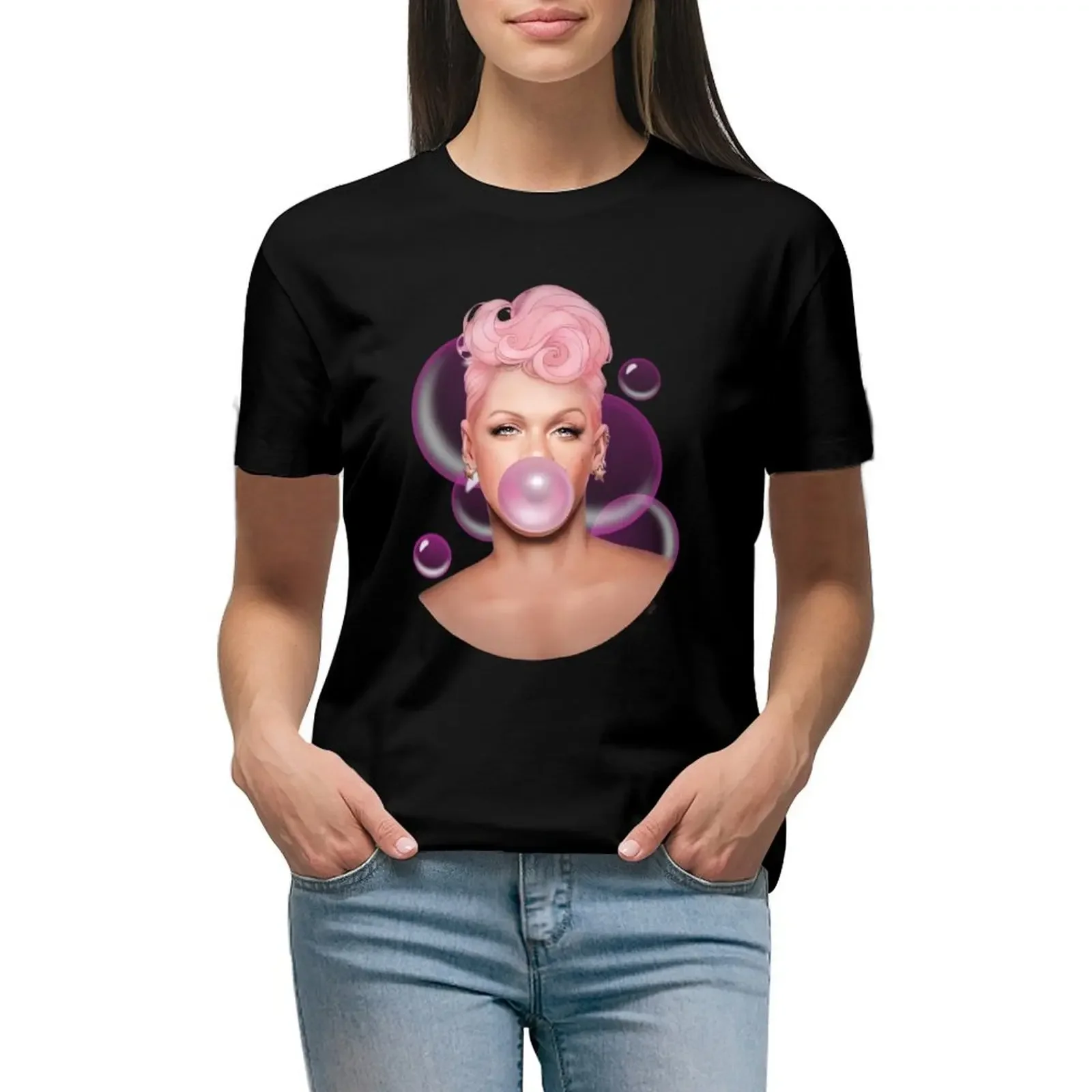 Summer carnival Bubblegum tour Pink P!nk P nk 2023 2 T-Shirt hippie clothes new edition aesthetic clothes tees tops Women