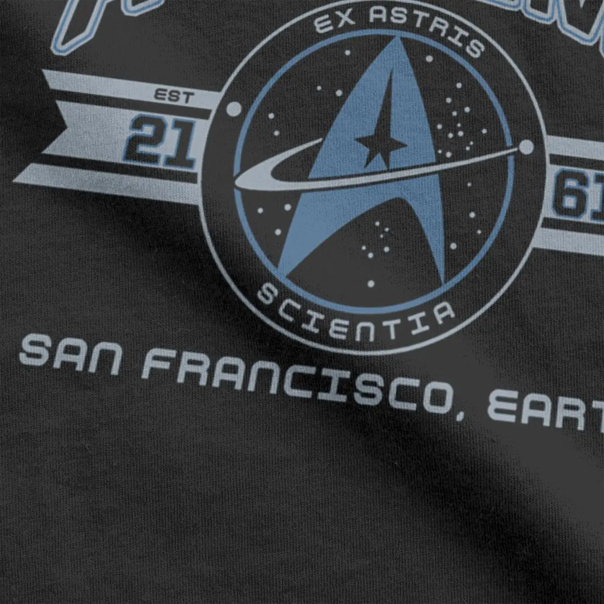 Men\'s T-Shirt Stars Treks Starfleet Academy Earth Creative Pure Cotton Tee Shirt Short Sleeve T Shirts O Neck Tops Printing