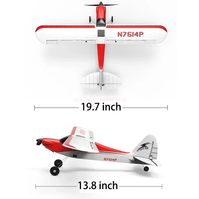 761-4 Sport Cub 500 Rc Plane 2.4g 4 Ch One-Key Aerobatic Rc Airplane Epp Foam Rc Glider Aircraft Rtf Fighter Boys Toys Gifts