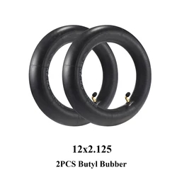 2pcs 12Inch 12x2.125 Butyl Inner Tube 12*2.125 Camera for Many Gas Electric Scooters E-Bike Folding Bike 12 1/2x2 1/4 Inner Tyre
