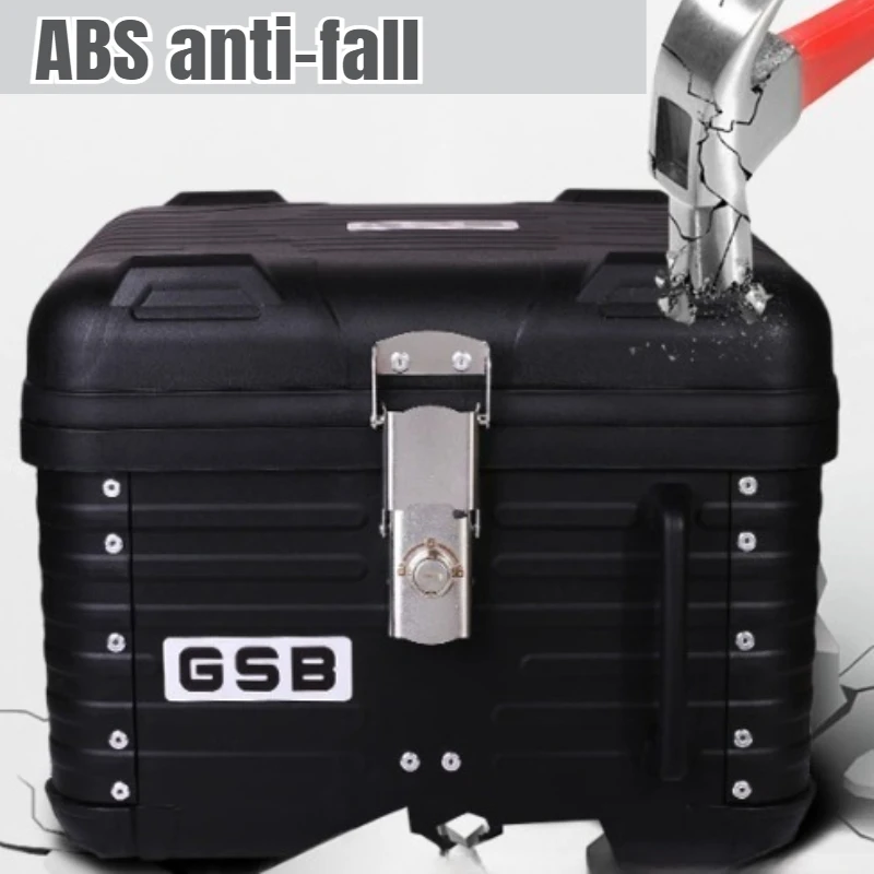 Hot Large Motorcycle Trunk Waterproof Storage Box Non-aluminum Alloy Tail Box for Scooter Motorcycle Tail Box 탑박스