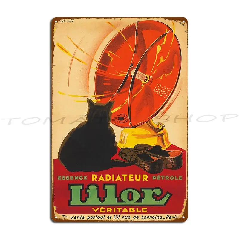 Genuine Petrol Radiator Heater 1930 Vintage Metal Sign Garage Custom Garage Plaques Designs Tin Sign Poster