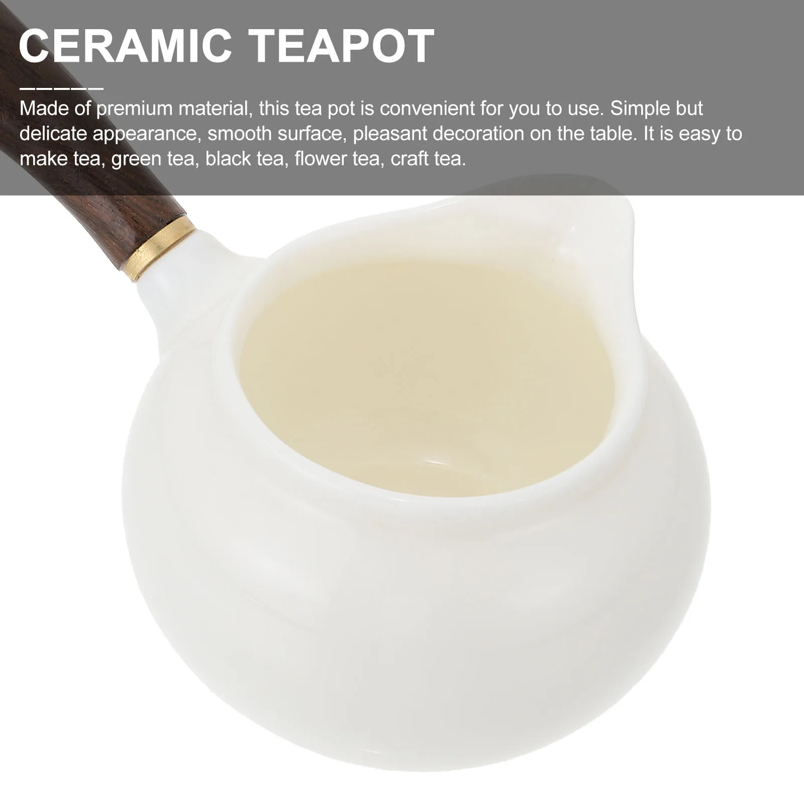 

1Pcs Ceramic Teapot Side Handle Material Tea Filter Practical Small Tea Maker Home Gift Ceramic Teapot Home Teaware
