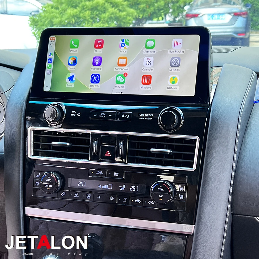 

12,3-дюймовый автомобильный радиоприемник Android 13 Carplay для Nissan Patrol Y62 XE SE 2012-2019, авто стерео мультимедийный видеоплеер, GPS-навигация