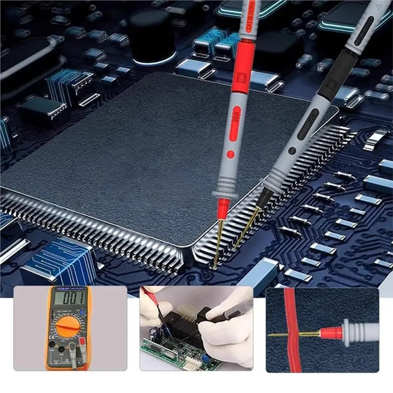 AAAN-Alligator Clips Included Test Lead Kit:Banana Plug To Test Hook Wires, Replaceable Multimeter Probes For Electronics Testin