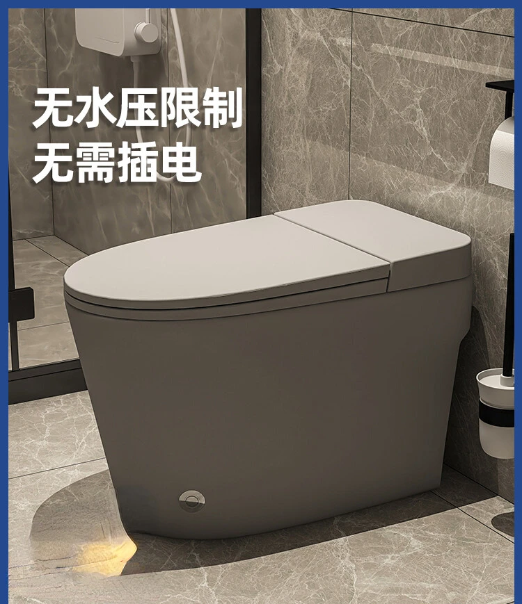 

Color Domestic Toilet without Tank Siphon Small Apartment Pulse Electric Smart Seat Toilet Water Pressure Limit