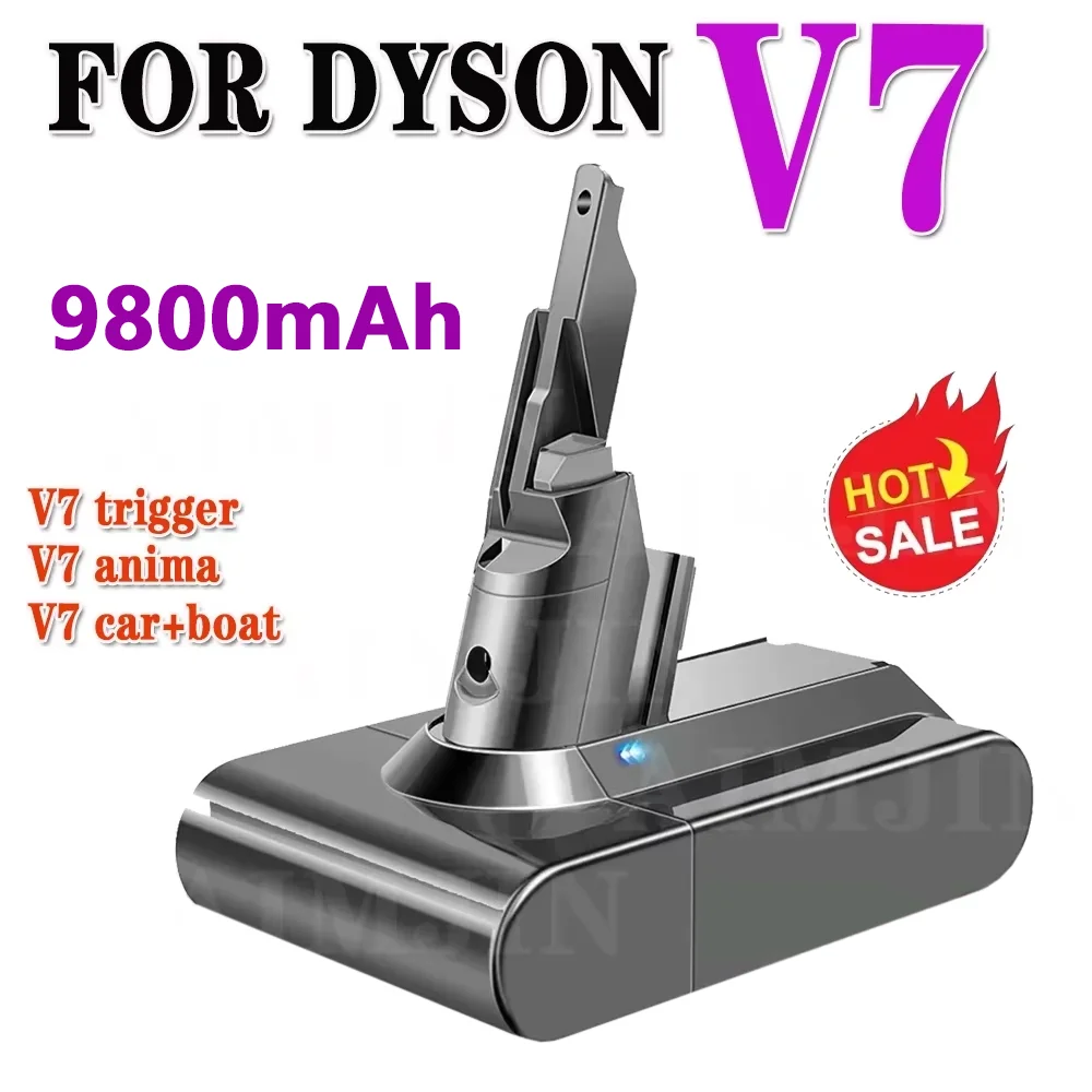 

21.6V 9800mAh Replacement Battery for Dyson V7 Motorhead pro V7 Trigger V7 Animal Handheld Vacuum Cleaner Compatible Accessory