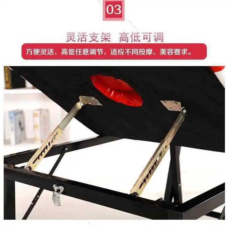Portable folding beauty bed hairdresser household eight-leg moxibustion fire treatment bed tattoo embroidery bed massage