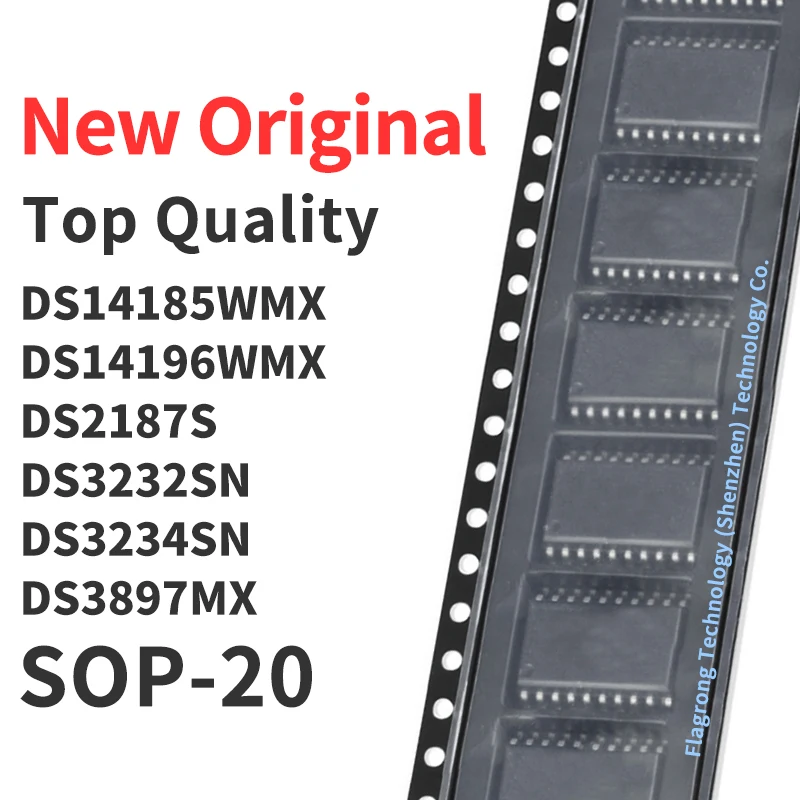 1 Piece DS14185WMX DS14196WMX DS2187S DS3232SN DS3234SN DS3897MX SOP-20 Chip IC New Original