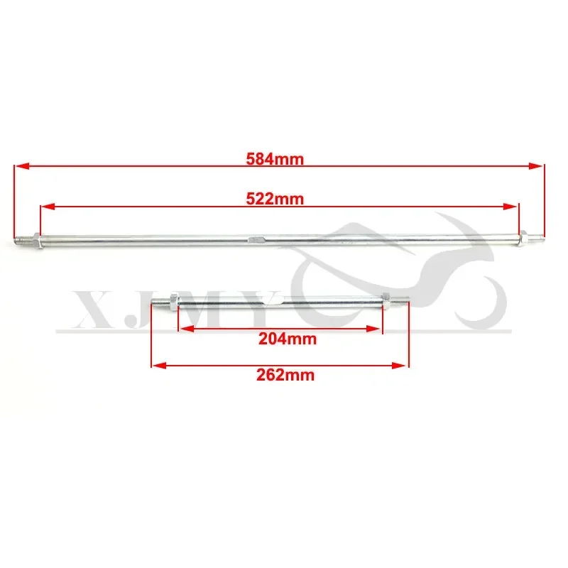 

168cc GO KART UTV Prop Steering Knuckle Spindle Assembly & 5" 6" Flange ATV Front Steering Rack & Pinion Joint Tie Rod & Hub