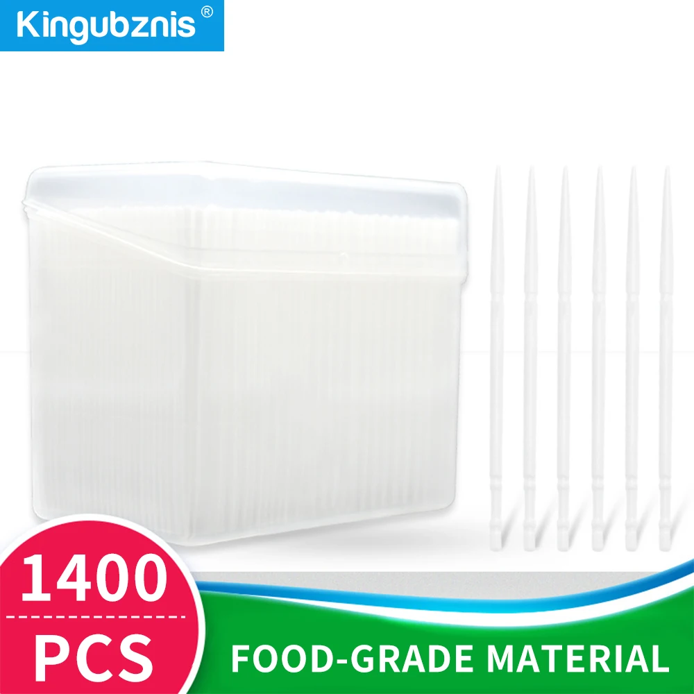 1400pcs Disposable Toothpicks And Toothbrushes Plastic Interdental Brushes Floss Oral Cleaning Tools for Home And Travel