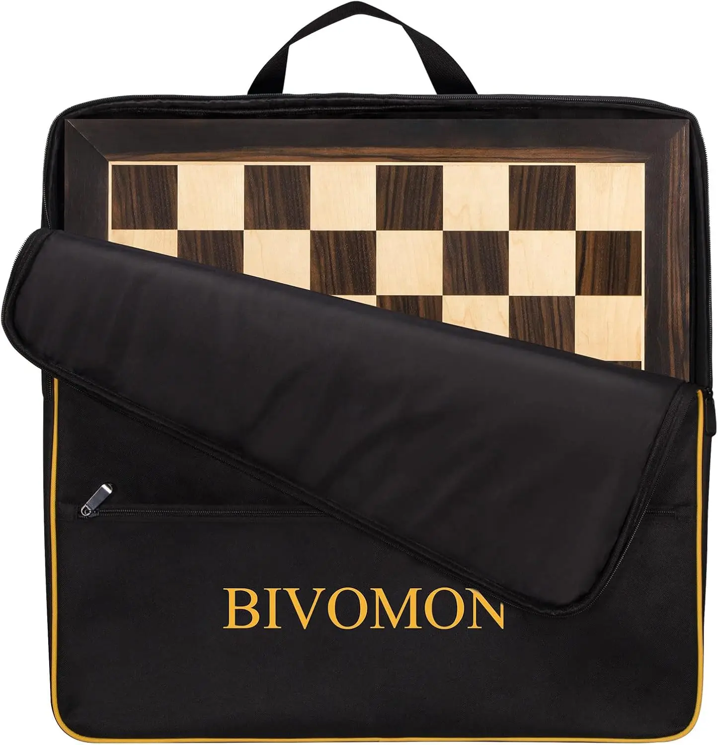 

21.25' Wooden Chess Board with 2.2' Squares - Tournament Size, Family Outdoor Game (Chess Board Only)