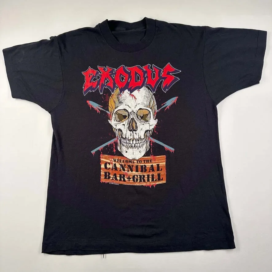 Vintage 1987 Exodus Band Short Sleeve Black unisex S-3XL Gift Shirt