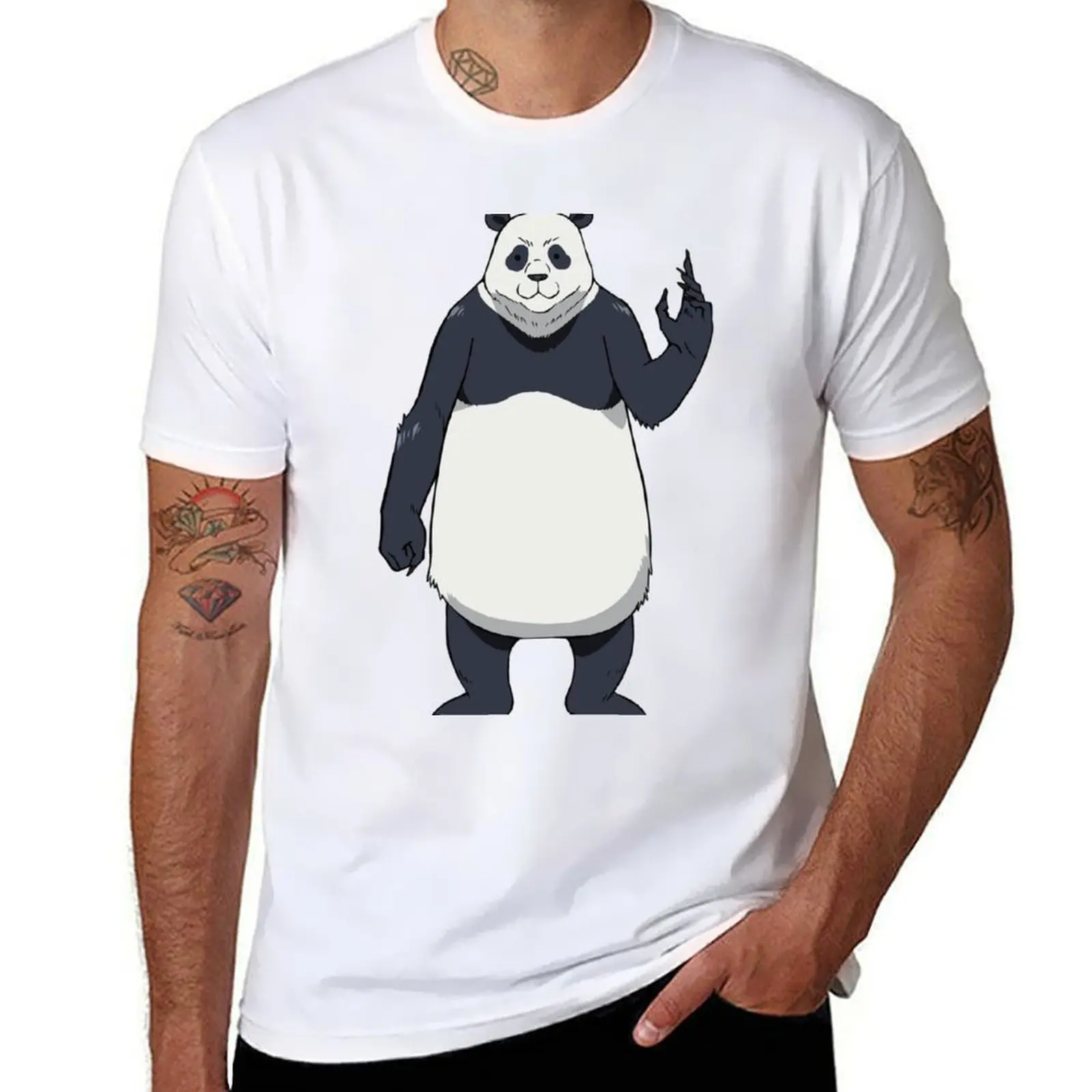 

Panda T-Shirt black cotton t-shirt plain for man package t shirt for man T-Shirt