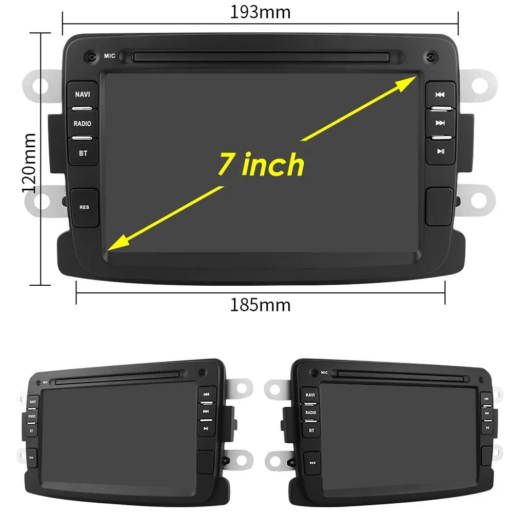 Android Auto All-in-One CarPlay Moto 7862 For Dacia Logan Dokker Duster Sandero Lodgy Renault Captur Duster Xray Multimedia Play