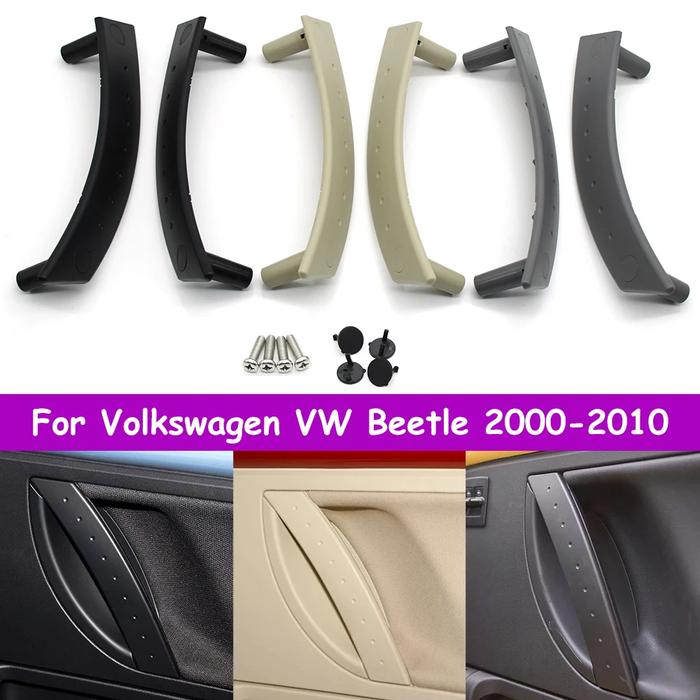 

LHD RHD Car Interior Left Right Door Pull Handle Protective Cover Panel Replacement For Volkswagen VW Beetle 2000-2010 1C0867171