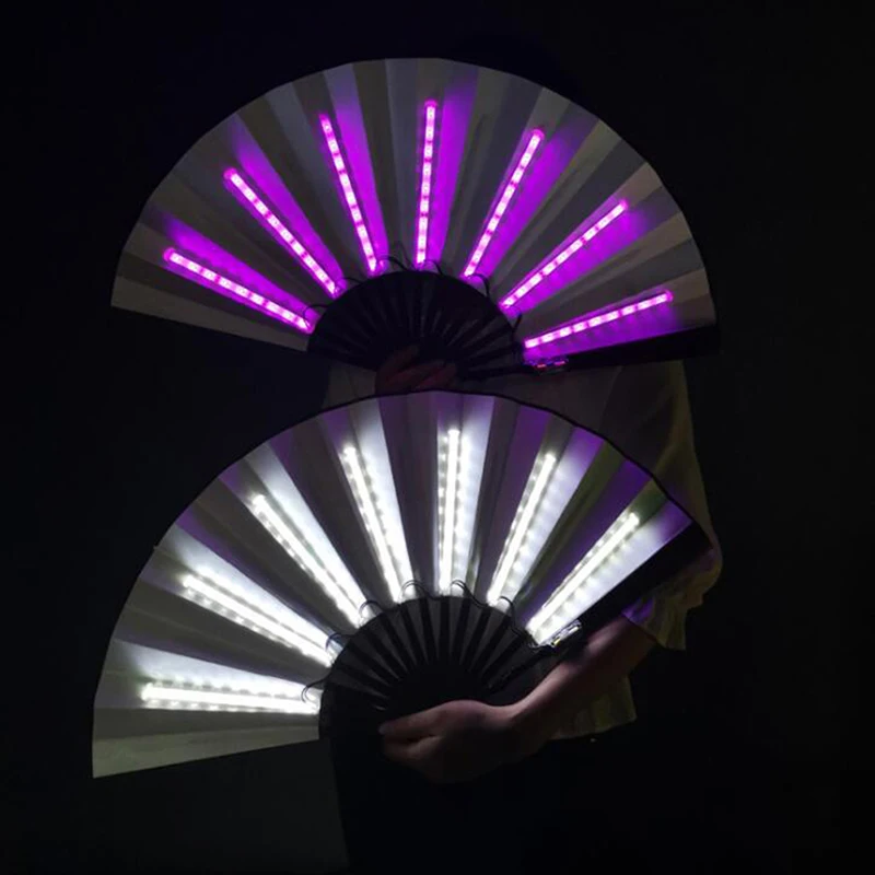 Party LED Fan Luminous Stage Performance Show Light Up Fan Birthday Party Gift