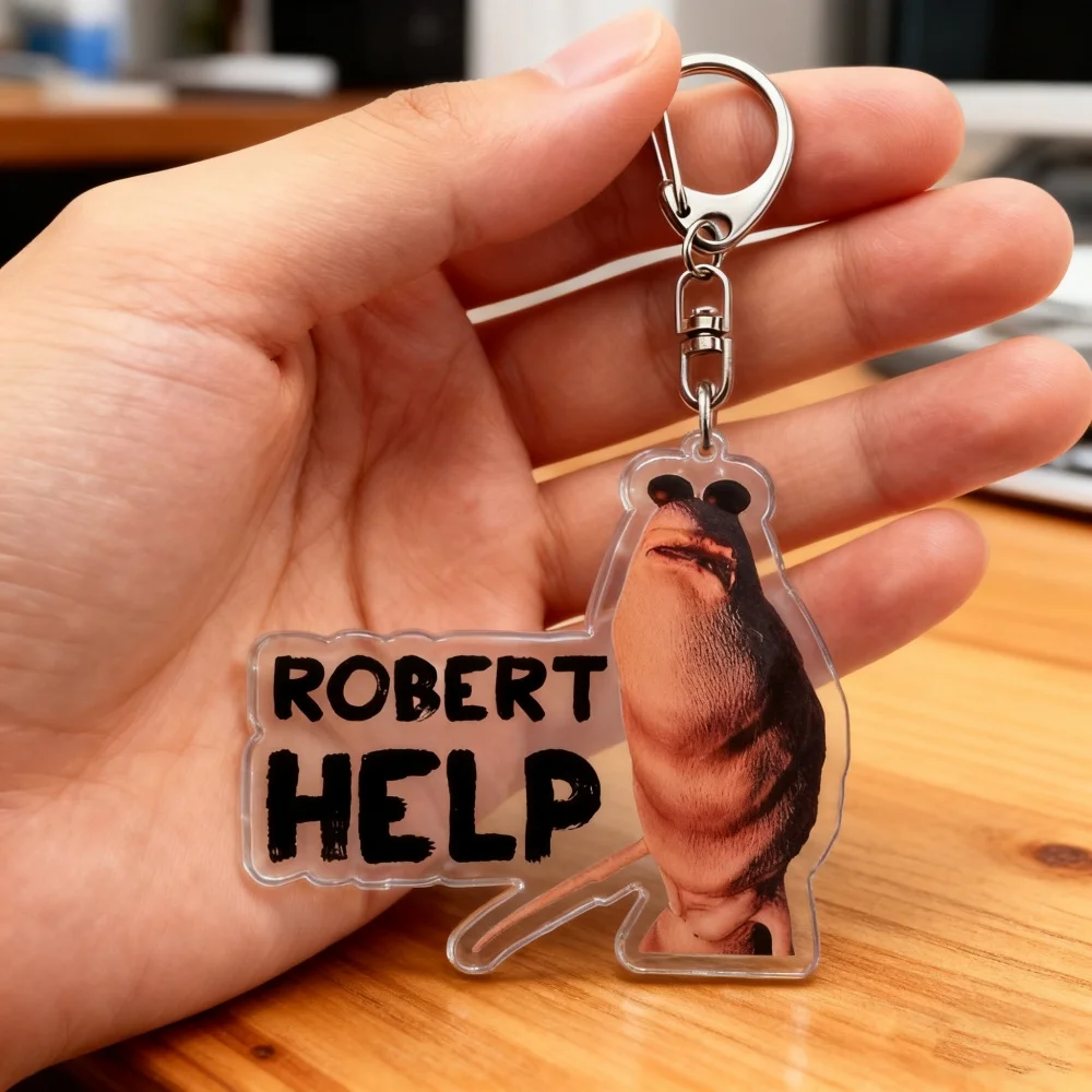 مضحك ماركوس دودة روبرت مساعدة المفاتيح الاكسسوارات حقيبة سحر Keyrings مجوهرات المشجعين الأصدقاء لعبة عشاق الهدايا