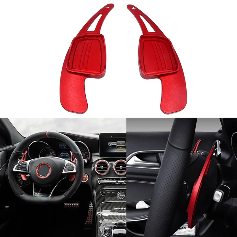 2Pcs Car Steering Wheel Extension Shifters Shift Aluminum Alloy Shift Paddles for Audi A3 A4L A5 S3 S4 Q2 Q5 Q7 TT TTS 2017 2018