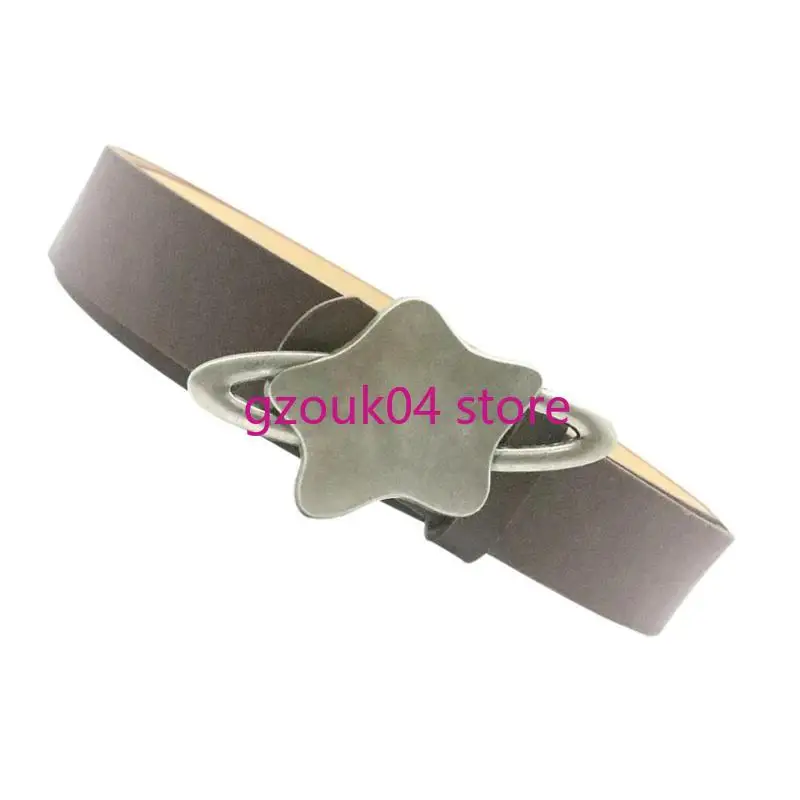 68TD PU LEATHER BELT FASHION METAL WOMEN