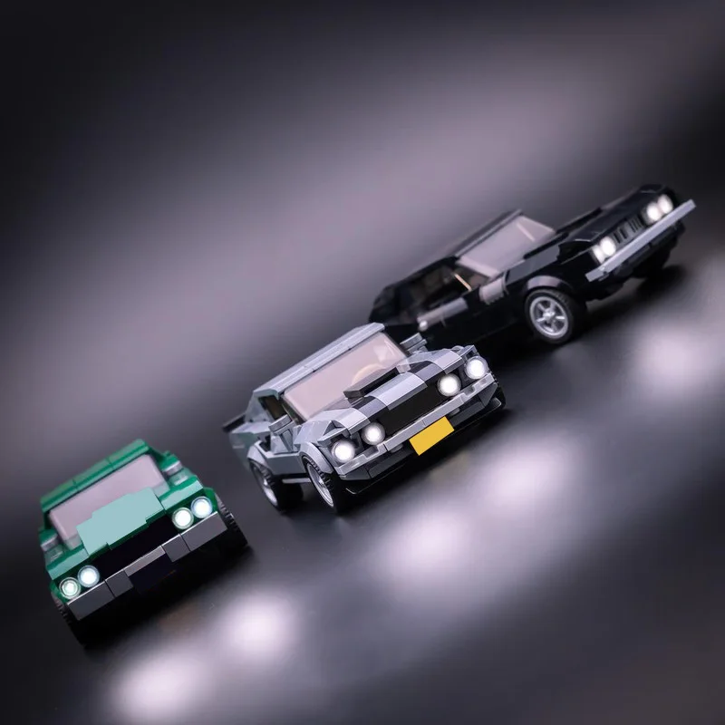 1087 PCS Speed King Series Car Bundle Set Supercar Racing Model Building Block Brick Creative Technology Assembly DIY Toy Gifts