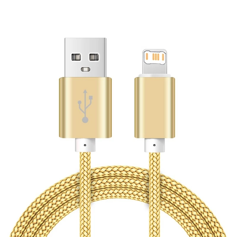 Original USB Fast Charging Cable For iPhone 11 12 13 Pro XS Max X XR 6S 7 8 14 Plus Nylon Braided Wire Quick Charger Data Cables