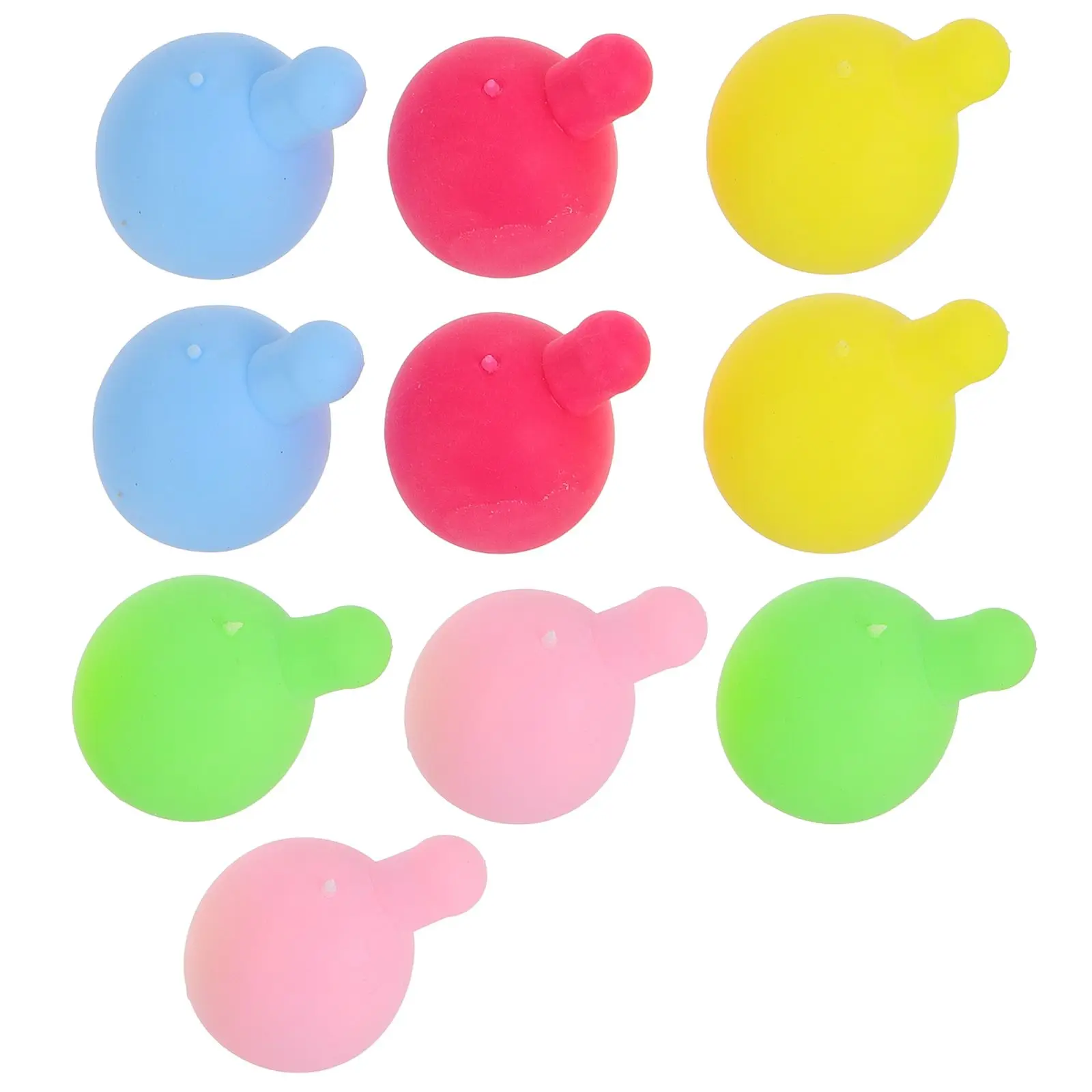10 Stück weiße Silikon-Blaseneinsätze für Spielzeug, Innenkern, Quetschball, Ersatz, DIY, Stressabbau, Basteln, Kinderparty, Gastgeschenke, weich