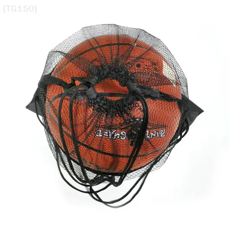 Sac de poche en filet de football de basket-ball – Sac à dos de sport de fitness à cordon de serrage, sac de sport de plein air léger et portable de grande capacité