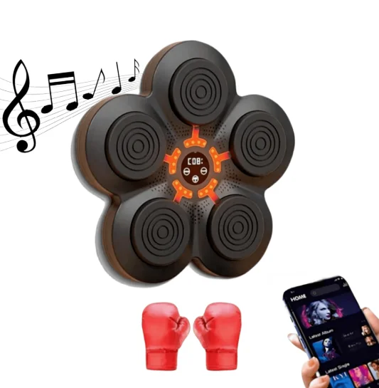 1 pcs LED Light Music Boxing Machine Home Wall Boxing Training Target