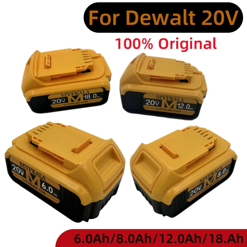 

New 100% Original 6A/8A12A/18A 20V for Dewalt Power Tool Battery DCB206 20V 18.0Ah Battery DCB206 20V Battery DCB205 DCB200