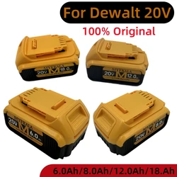 New 100% Original 6A/8A12A/18A 20V for Dewalt Power Tool Battery DCB206 20V 18.0Ah Battery DCB206 20V Battery DCB205 DCB200