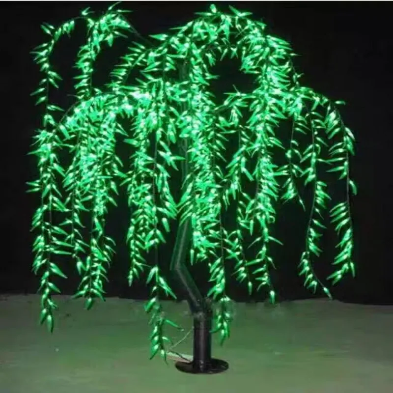 Saule Artificiel LED pour Décoration de Noël, Lumière d'Arbre Pleurant, Utilisation Extérieure, 5400 m, 11,5 Pieds, Recommandé, Imperméable, 3.5 Pièces