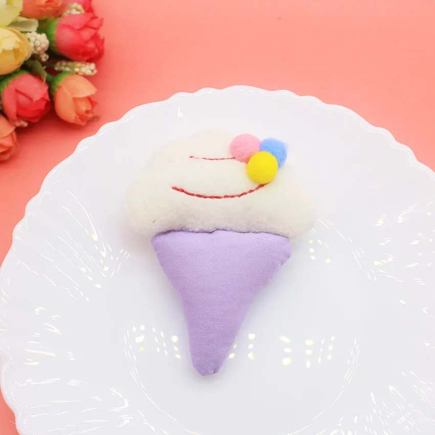 Ice Cream Popsicle Dolls Brooch for Girl, Clothes Badge Pins,  DIY Handmade Decoration Accessories, 10Pcs /Lot