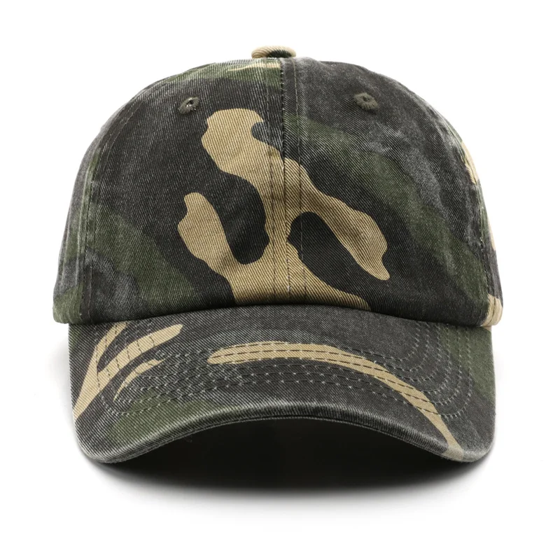 Custom Logo Men and Women Camouflage Tree Branch Printing Baseball Cap Spring and Summer Shading Breathable Adjustable Sport Hat