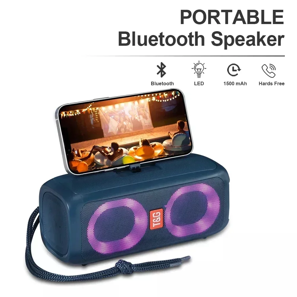 

TG333 Outdoor Protable Wireless Bluetooth Speaker Dual Speaker Bluetooth 5.3 Subwoofer With RGB Support FM /TF Card/USB Disk