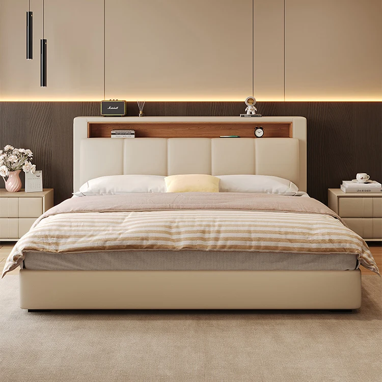 

For Multifunctional king Size Bed Home Bedroom Furniture Cama Matrimonial Luxury Bed Wooden Queen Frame Storage Bett
