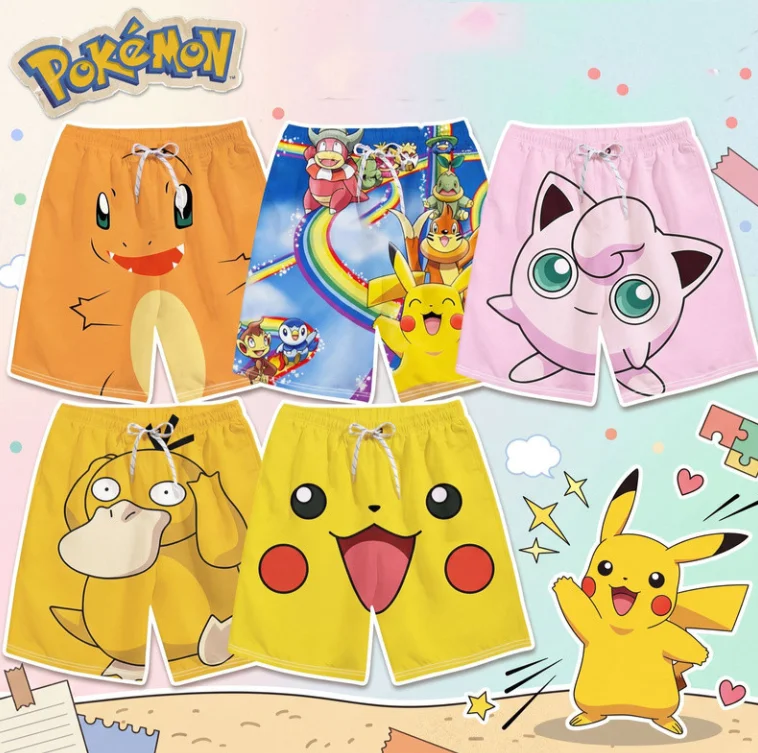 novos-shorts-baggy-de-verao-pokemon-para-homens-e-mulheres-ideais-para-calcas-de-praia-justas-plus-size-e-calcas-capri-da-moda