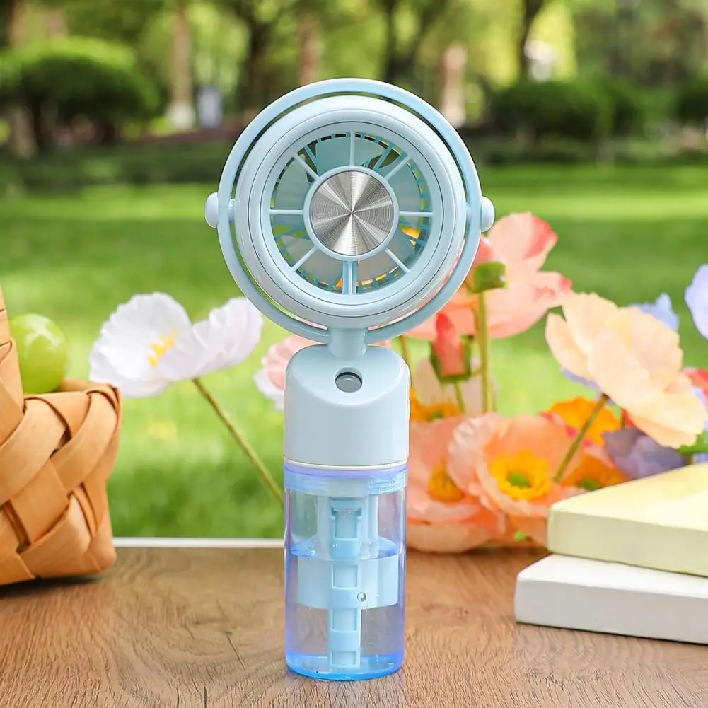 

Small Spray Fan USB Rechargeable Portable Mini Fan with Water Spray 3 Speeds Desktop Fan for Outdoor Office Summer Travel