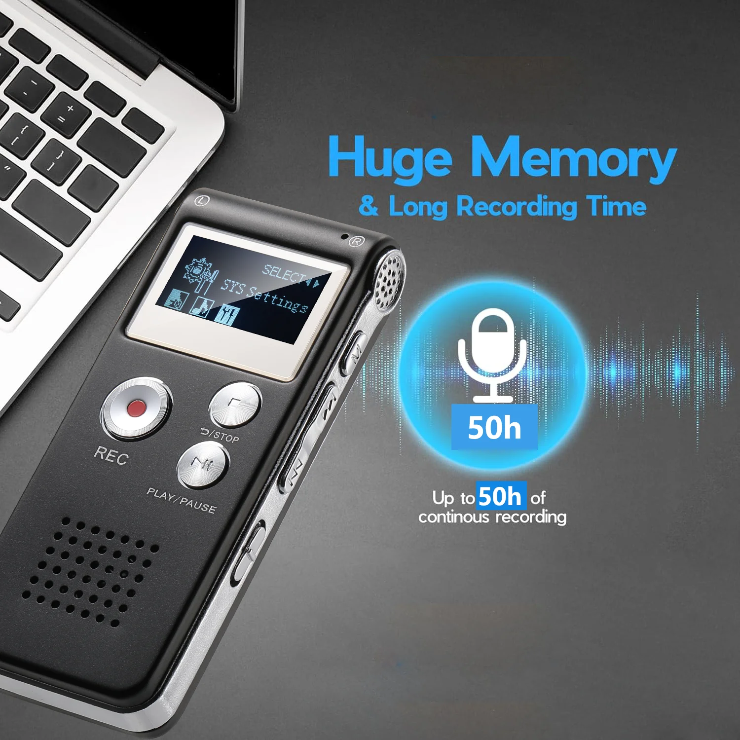 Digital Voice Recorder Voice Activated Recorder Mini Voice  Upgraded Small Audio with MP3&USB for Lectures