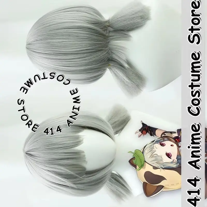 

Game & Anime Sayu Cosplay Wig Genshin Impact Realistic Scalp Twin Braids Heat-Resistant Fiber Synthetic Hair