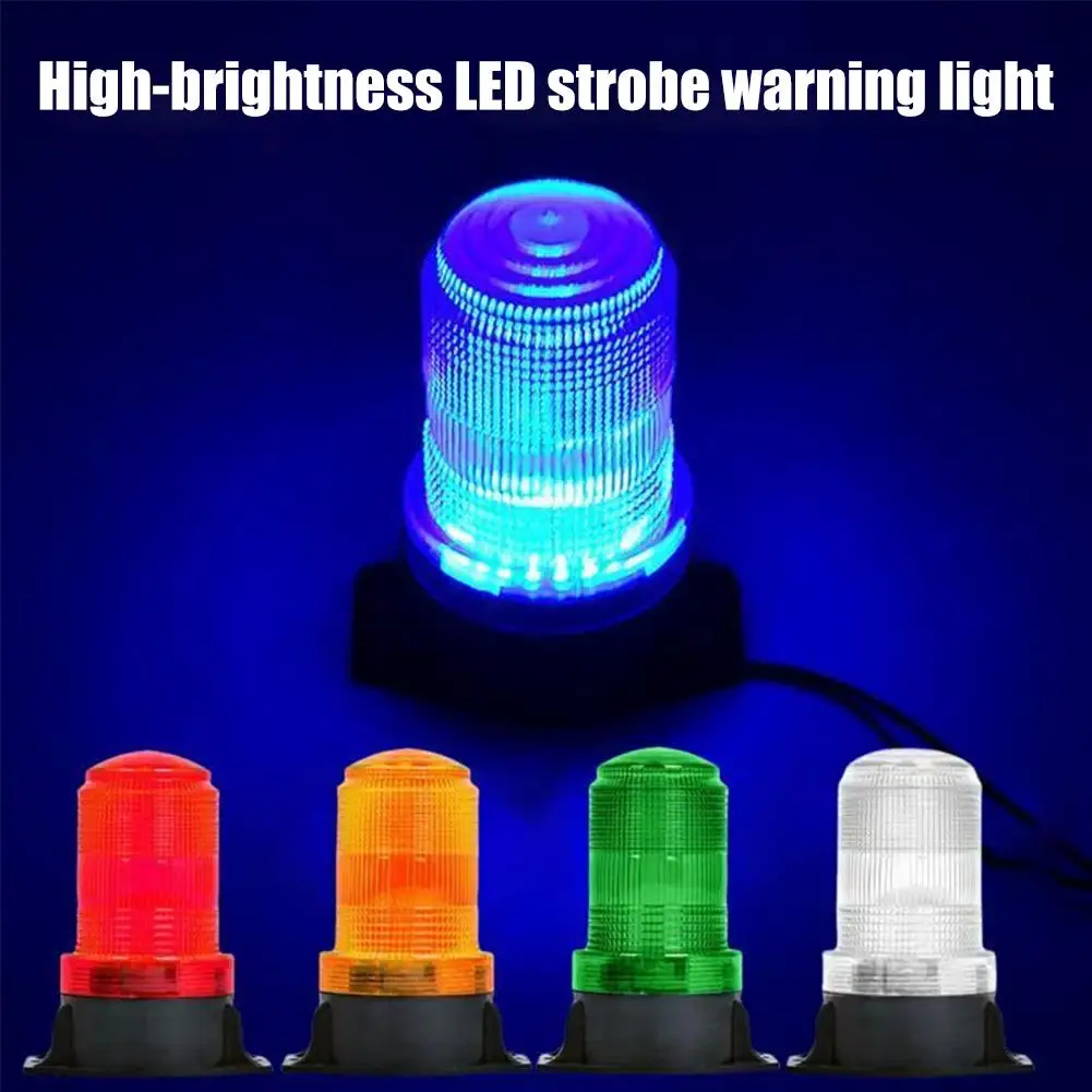 LED Car Emergency Strobe Warning Light High Power Flashing Beacon Signal Light Multi Color Car Forklift Truck Roof Safety Light