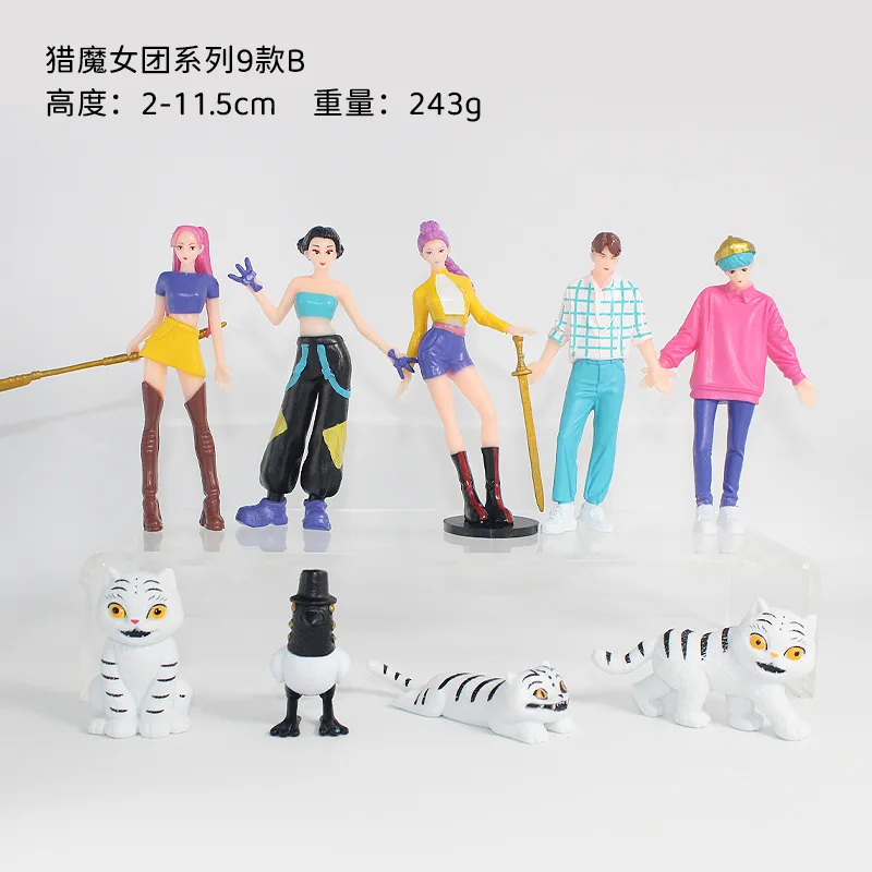 Anime Kpop Demon Hunters Figure Model Toy PVC Cartoon Gaming Peripherals Desk Decoration Collection Figures Model Toy For Gifts