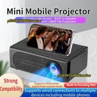 MINI Projector Home Cinema Theater Portable 3D LED Video Projectors Game Laser Beamer 4K 1080P Via HD Port Smart TV BOX