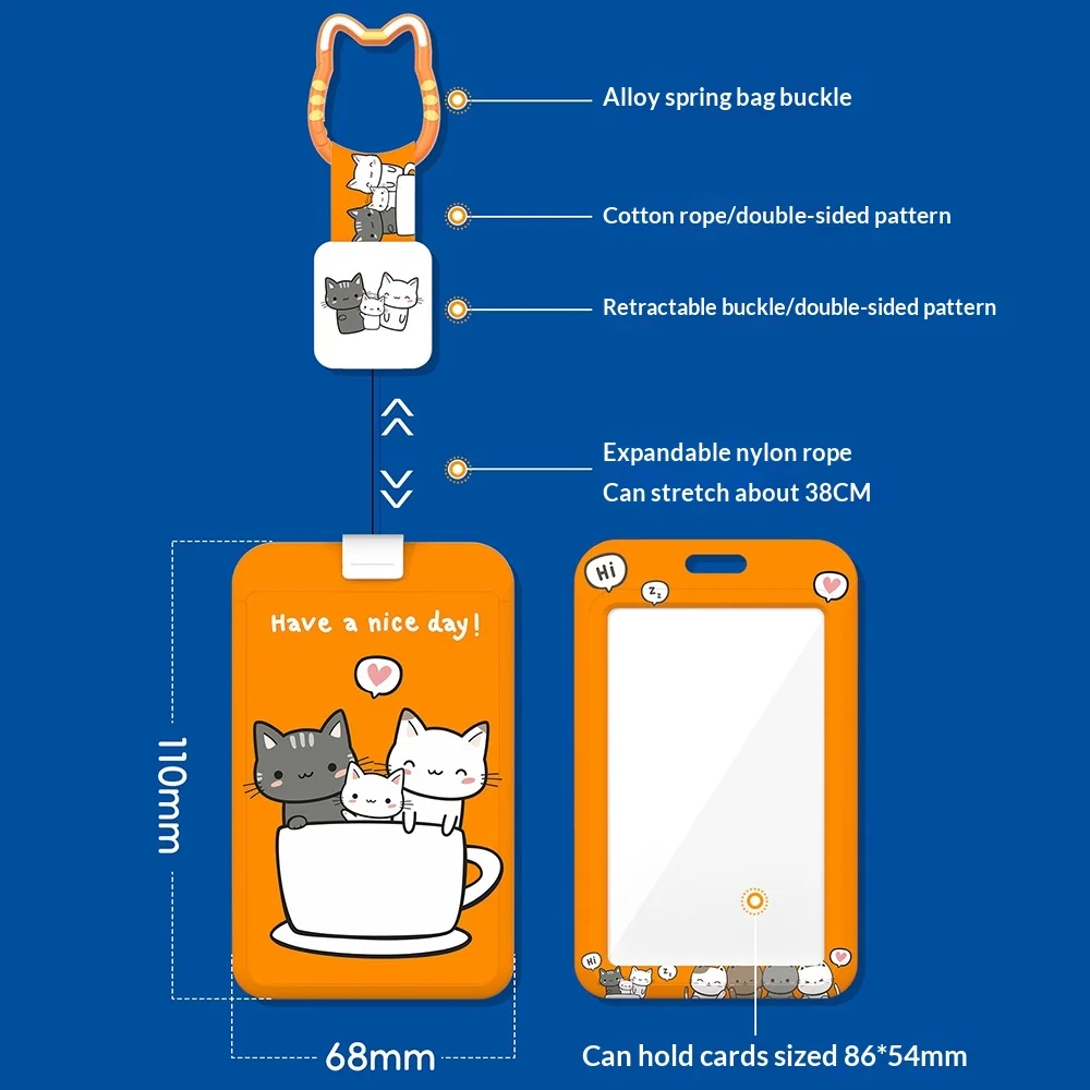 حامل بطاقة كابيبارا اللطيف معرف المدرسة/الناقل حامي بطاقة الحرم الجامعي المتين للطلاب الصغار حافظة بطاقات البيك اب لرياض الأطفال