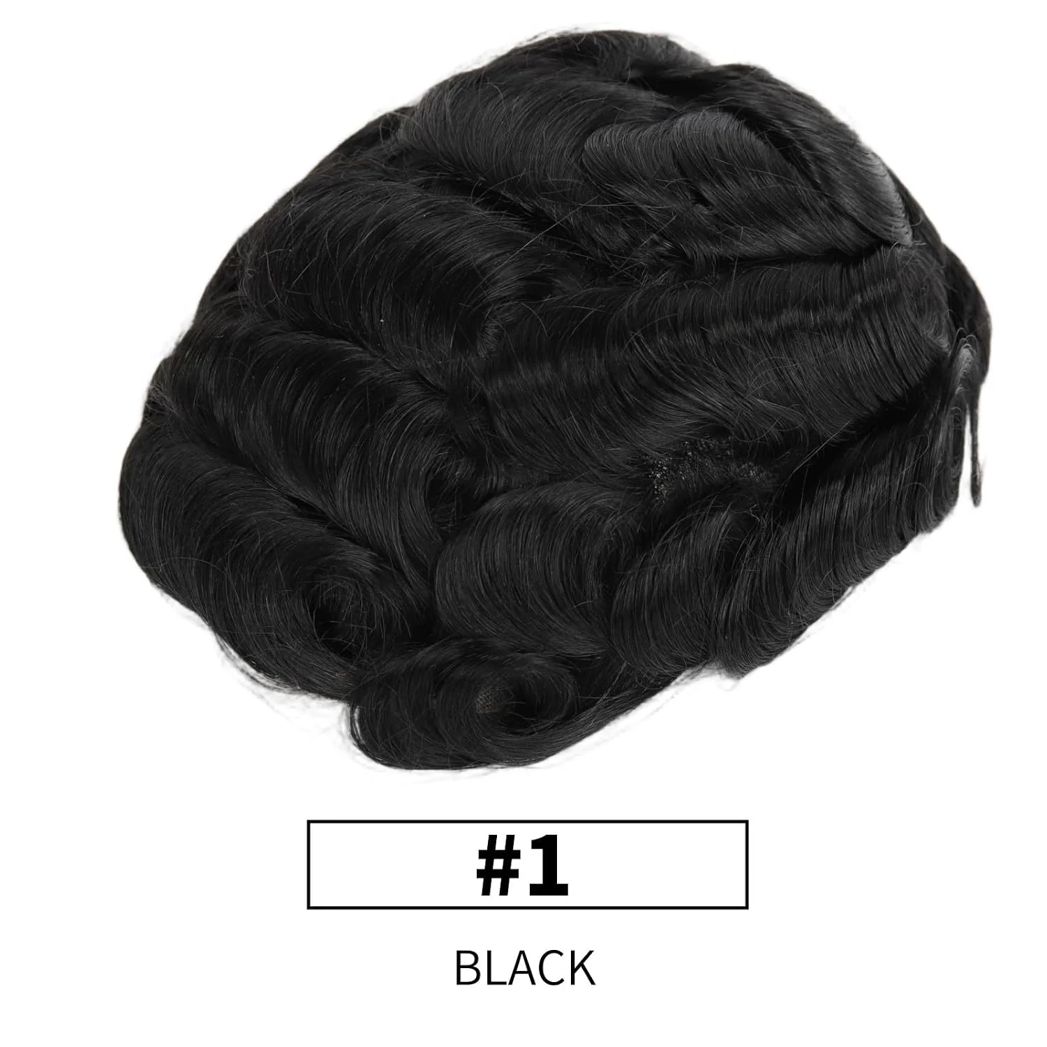 Men's Toupee Hair System Virgin Human Hair 8x10 Size PU Base 0.03mm Super Thin Skin Base Transparent Base Toupee Hair System