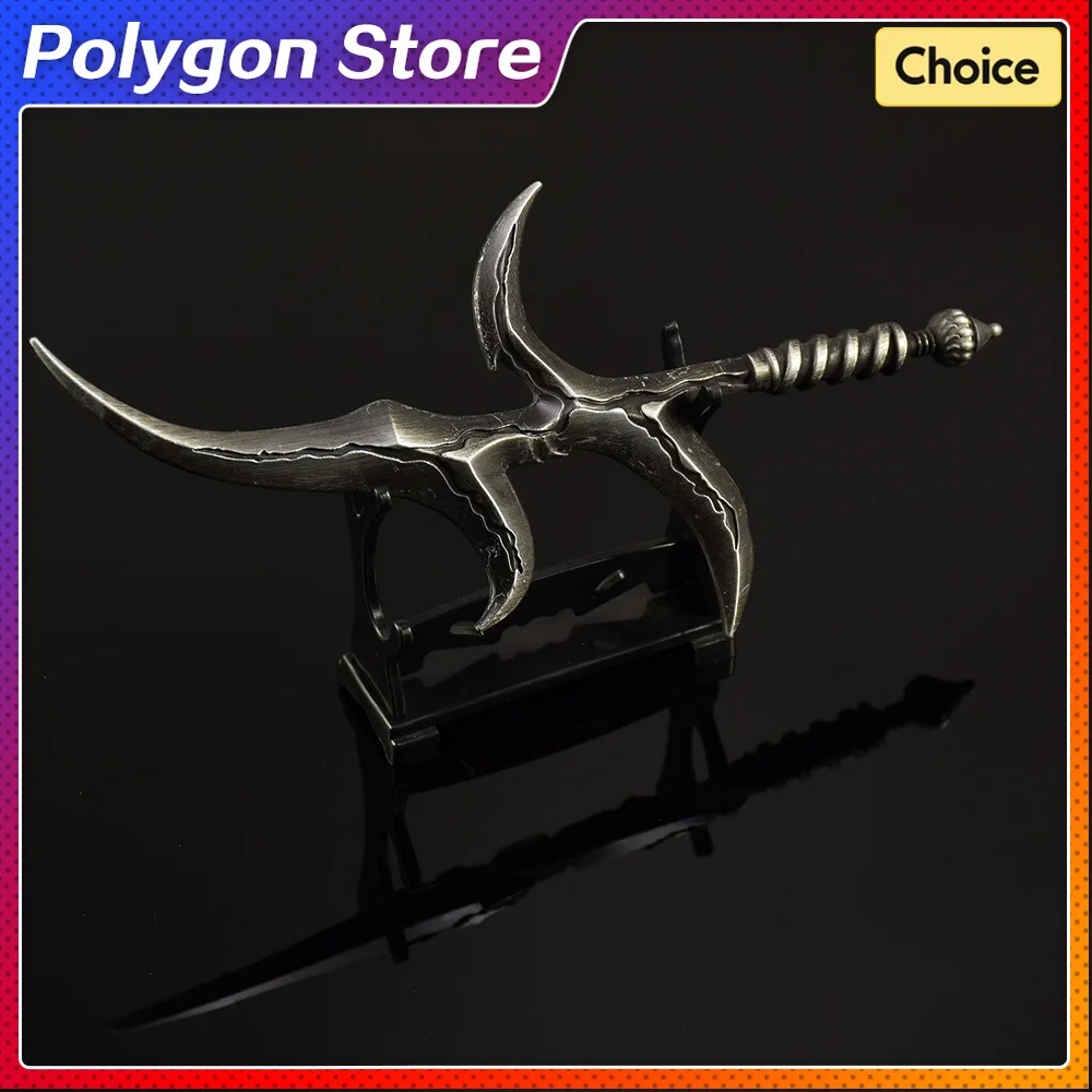 18cm faca preta espada colosal japonês soulslike jogo periférico metal katana lâmina arma modelo chaveiros artesanato presentes brinquedos