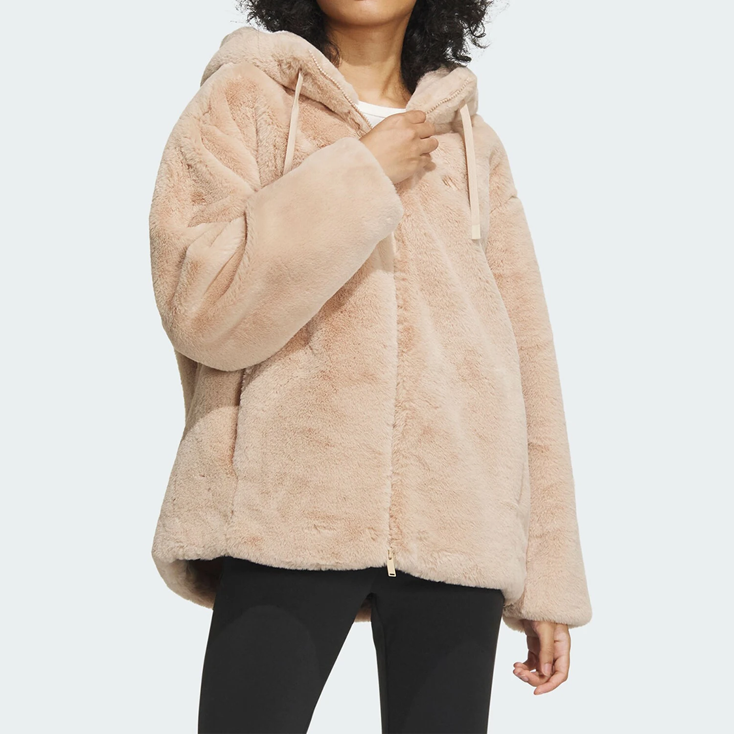 

Adidas genuine winter new women's casual warm hooded jacket IZ4564