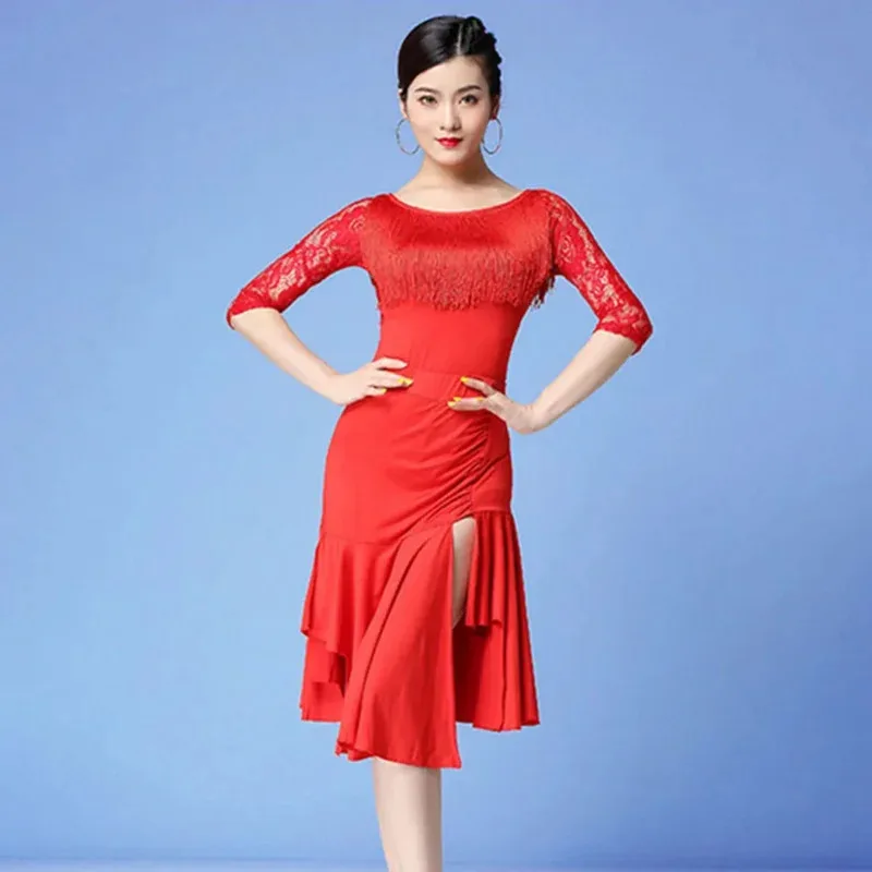 

Новое латиноамериканское танцевальное платье, женская юбка, высококачественный дизайн лотоса, танцевальные платья, костюм для латинских танцев, латинское платье GW06042025