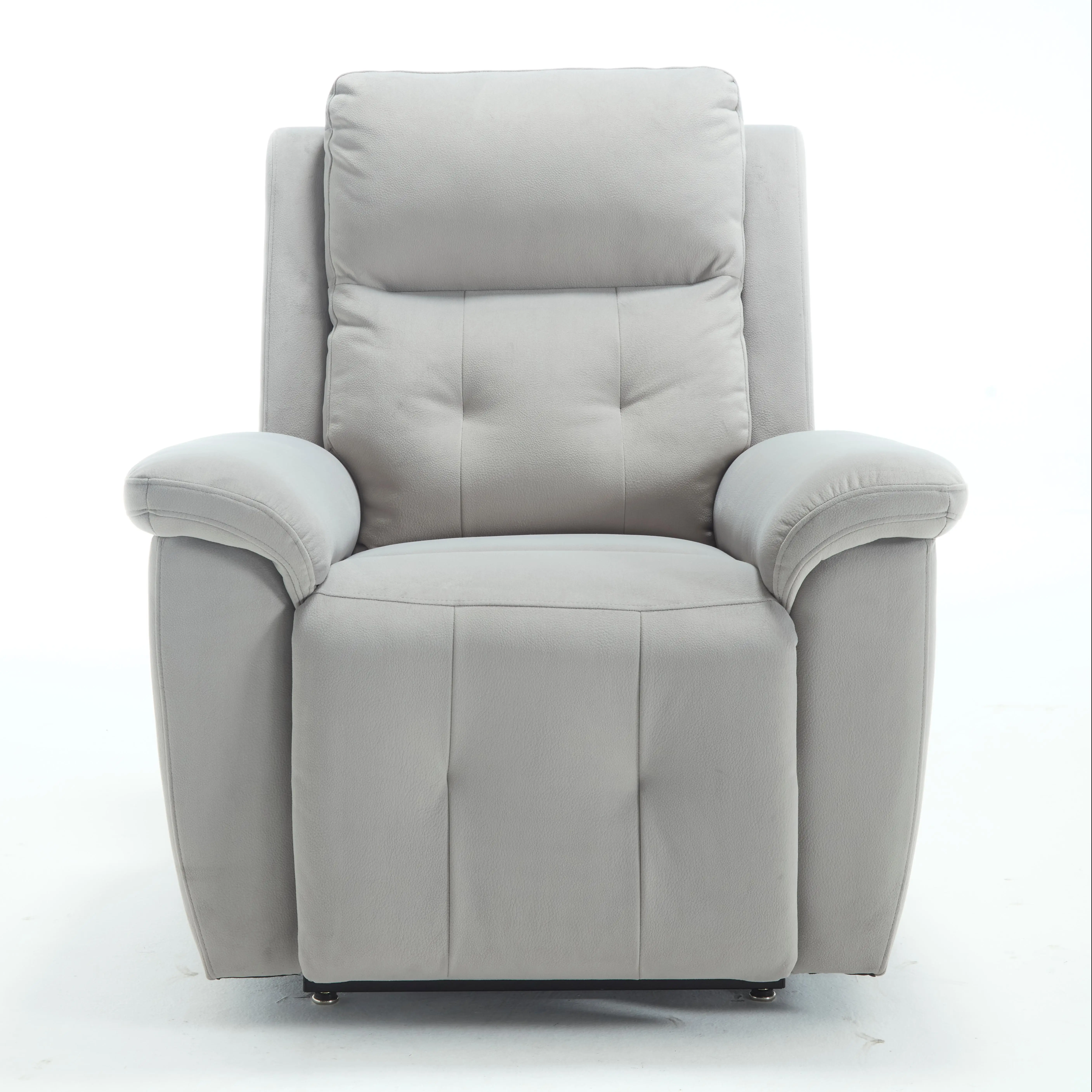 أريكة كرسي رفع الطاقة بمحرك واحد مع مسند رأس كهربائي باللون الأزرق الشنيل لاستخدام غرفة المعيشة لكبار السن #1