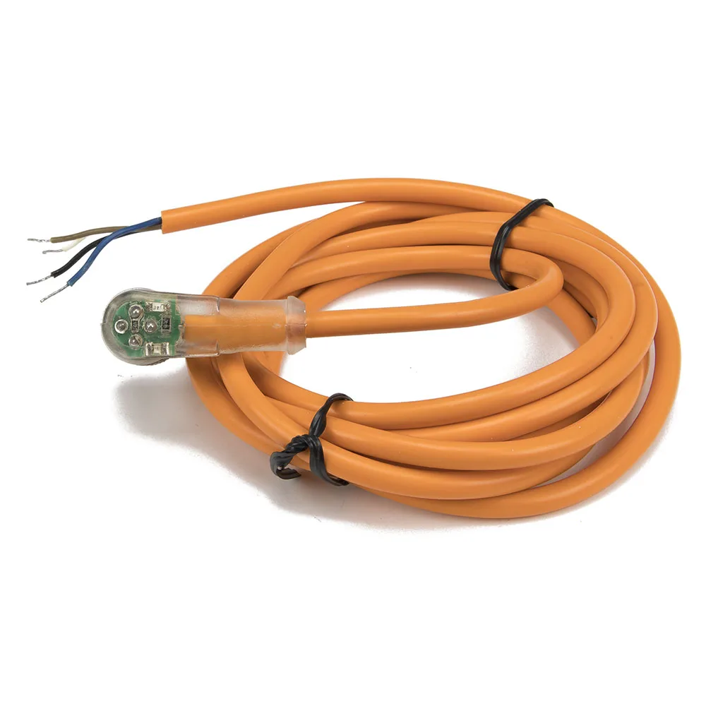 FSC12-FBLN-4 M12 2m PVC cable NPN sensor connector with LED 4 pins bend female head for M12 NPN proximity sensor switch